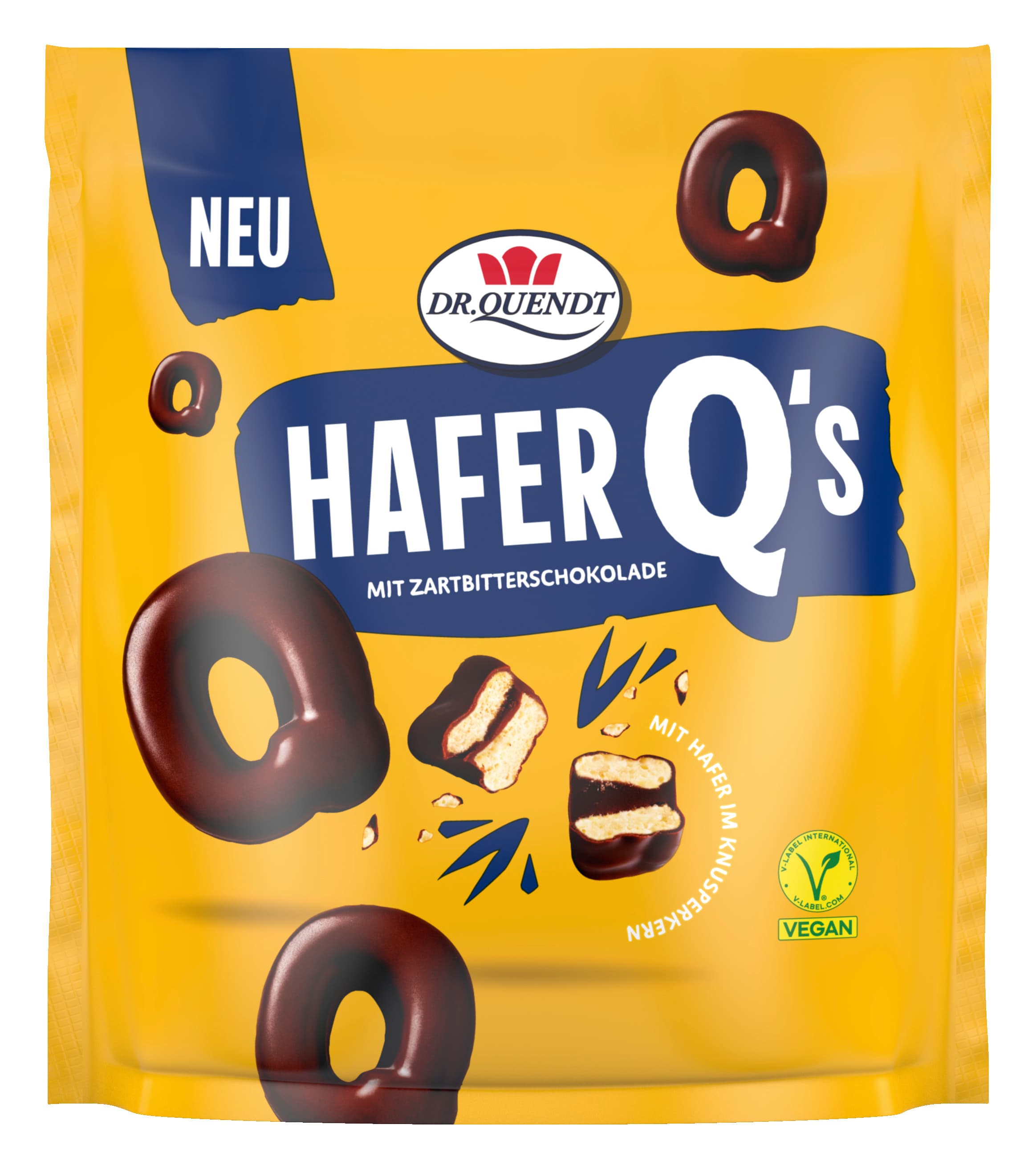 Dr. Quendt Hafer Q's mit Zartbitterschokolade