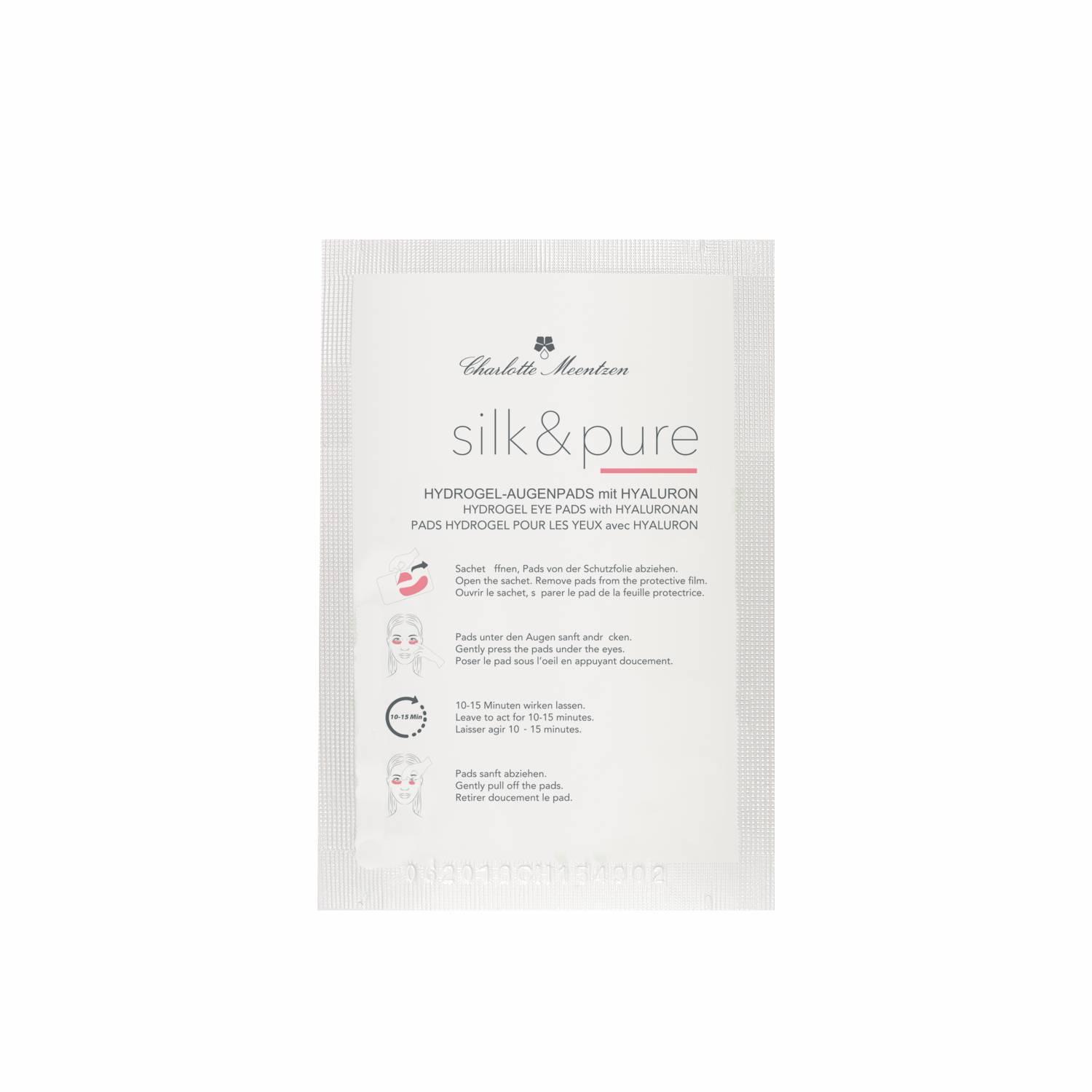 Charlotte Meentzen SILK&PURE Hydrogel-Augenpads mit Hyaluron