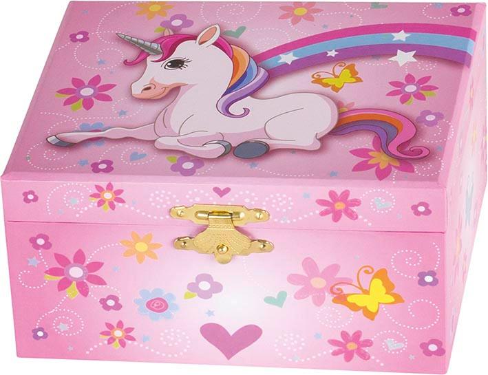 Goki Musikspieldose Einhorn, Melodie: Schwanensee  15543