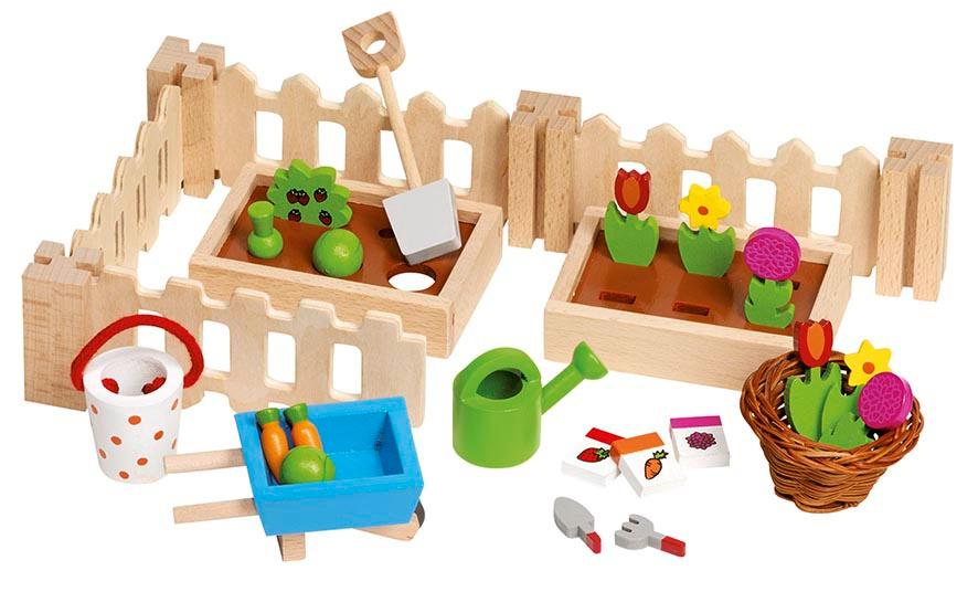 Goki Accessoires Mein kleiner Garten, für die Puppenhäuser  51729