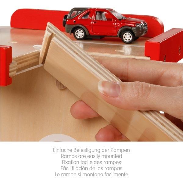 Produktbild Goki Parkhaus, Parkgarage aus Holz, Spielspaß für Auto-Fans 5 von 6