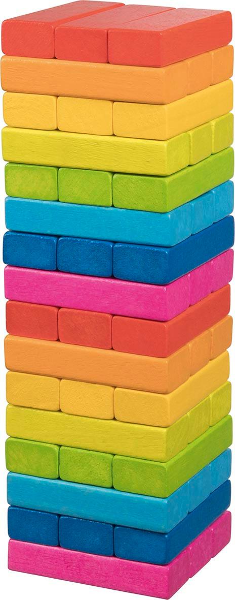 Goki Geschicklichkeitsspiel Wackelturm Regenbogen  56820