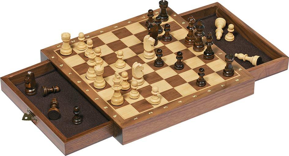 Goki Magnetisches Schachspiel mit Schubladen  56919