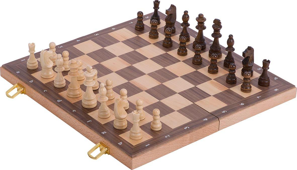 Goki Schachspiel in Holzklappkassette  56922