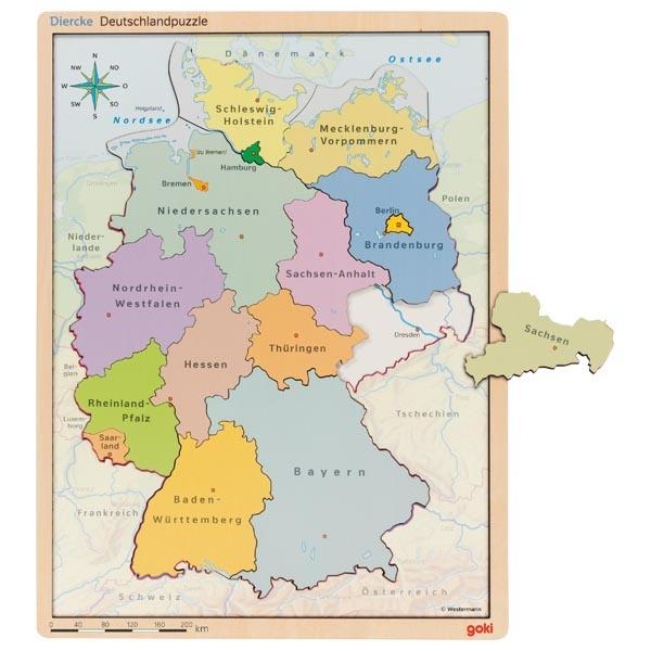 Produktbild Goki Schichtenpuzzle Deutschland 5 von 8