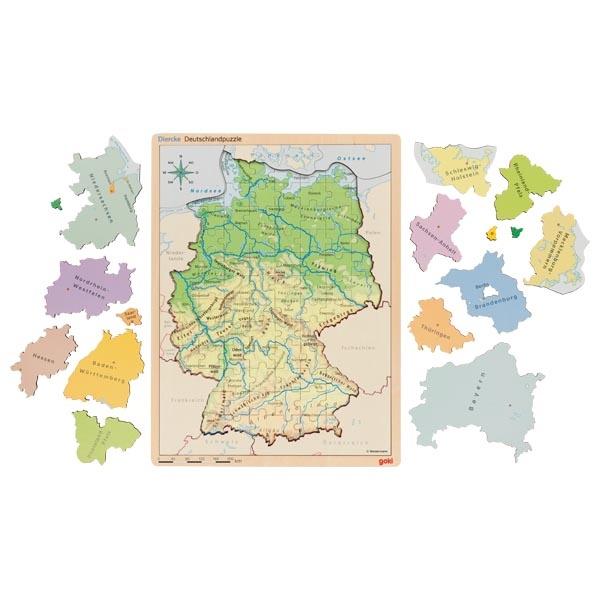 Produktbild Goki Schichtenpuzzle Deutschland 3 von 8