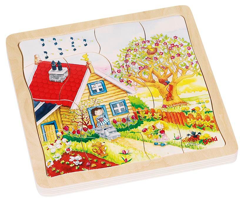 Goki Schichtenpuzzle Jahreszeiten  57684
