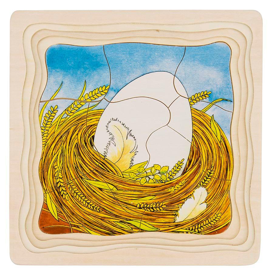 Goki Schichtenpuzzle Das Huhn  57521