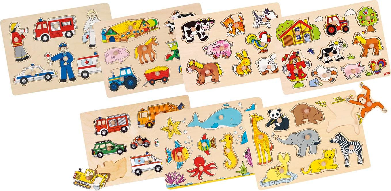 Goki Steckpuzzle Powerdisplay 1 Stück, sortiert 57632