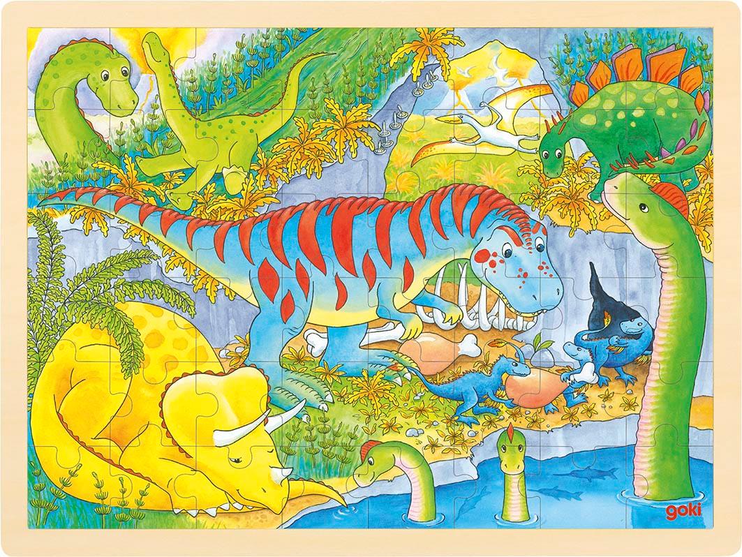 Goki Einlegepuzzle Dinosaurier  57724