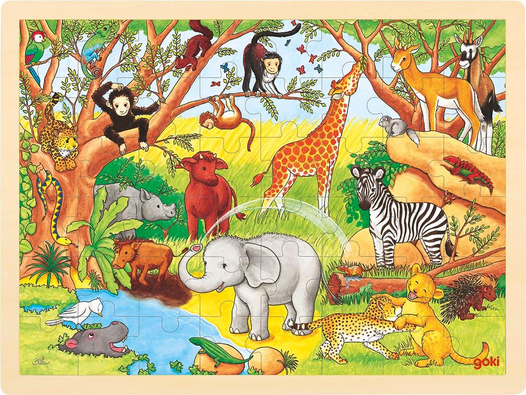 Goki Einlegepuzzle Afrika  57892