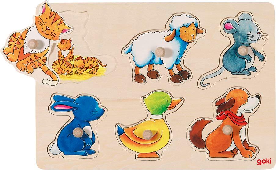 Goki Hintergrundbildpuzzle Mutter und Kind  57929