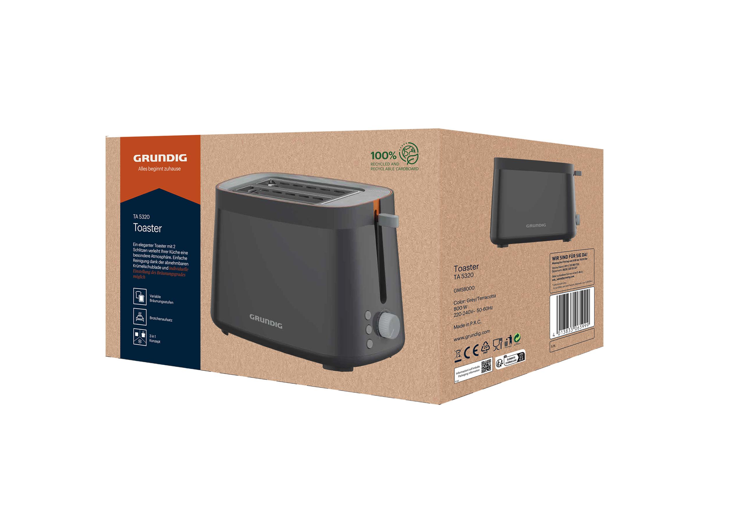 Produktbild GRUNDIG Toaster TA 5320 3 von 3