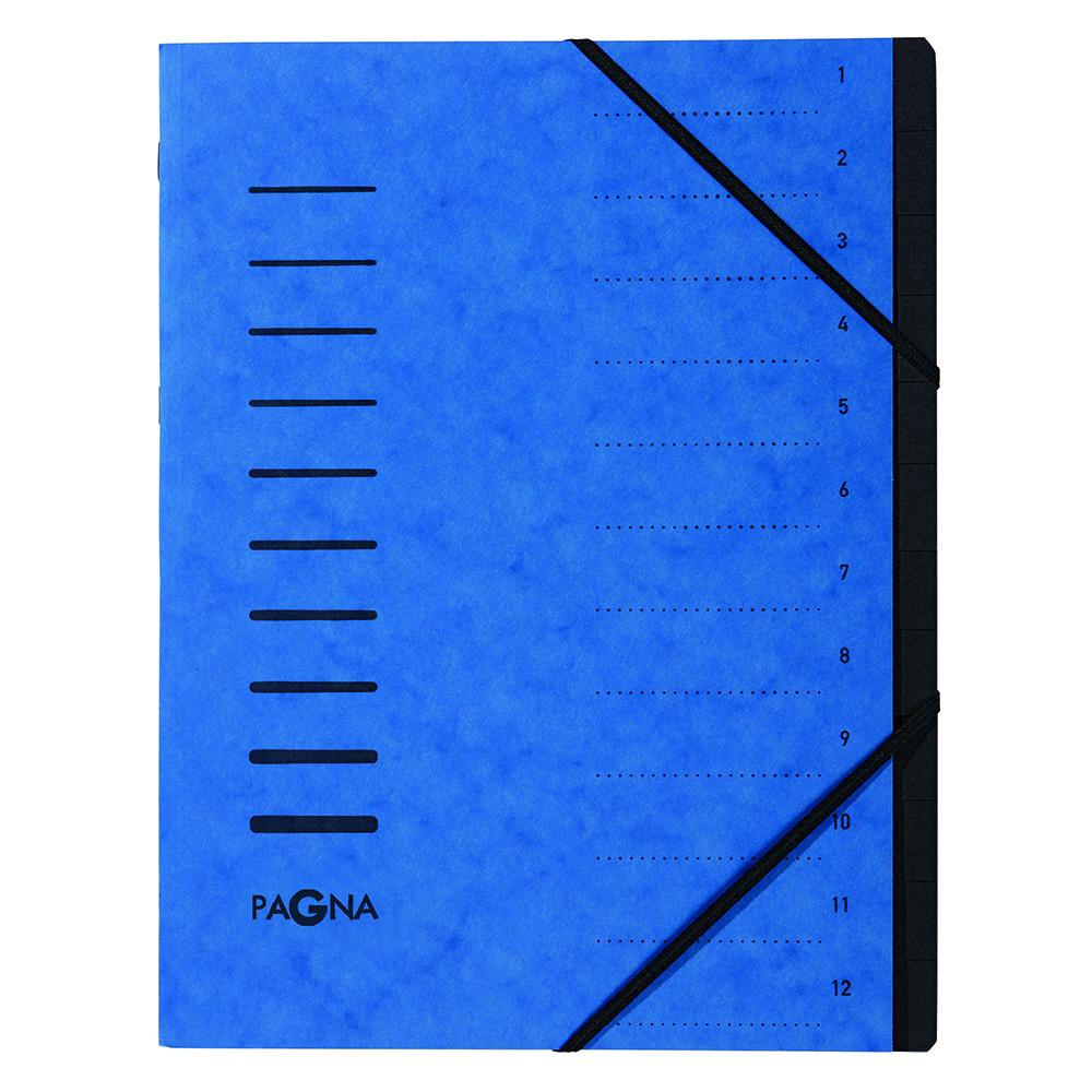 PAGNA Ordnungsmappe 12tlg. blau