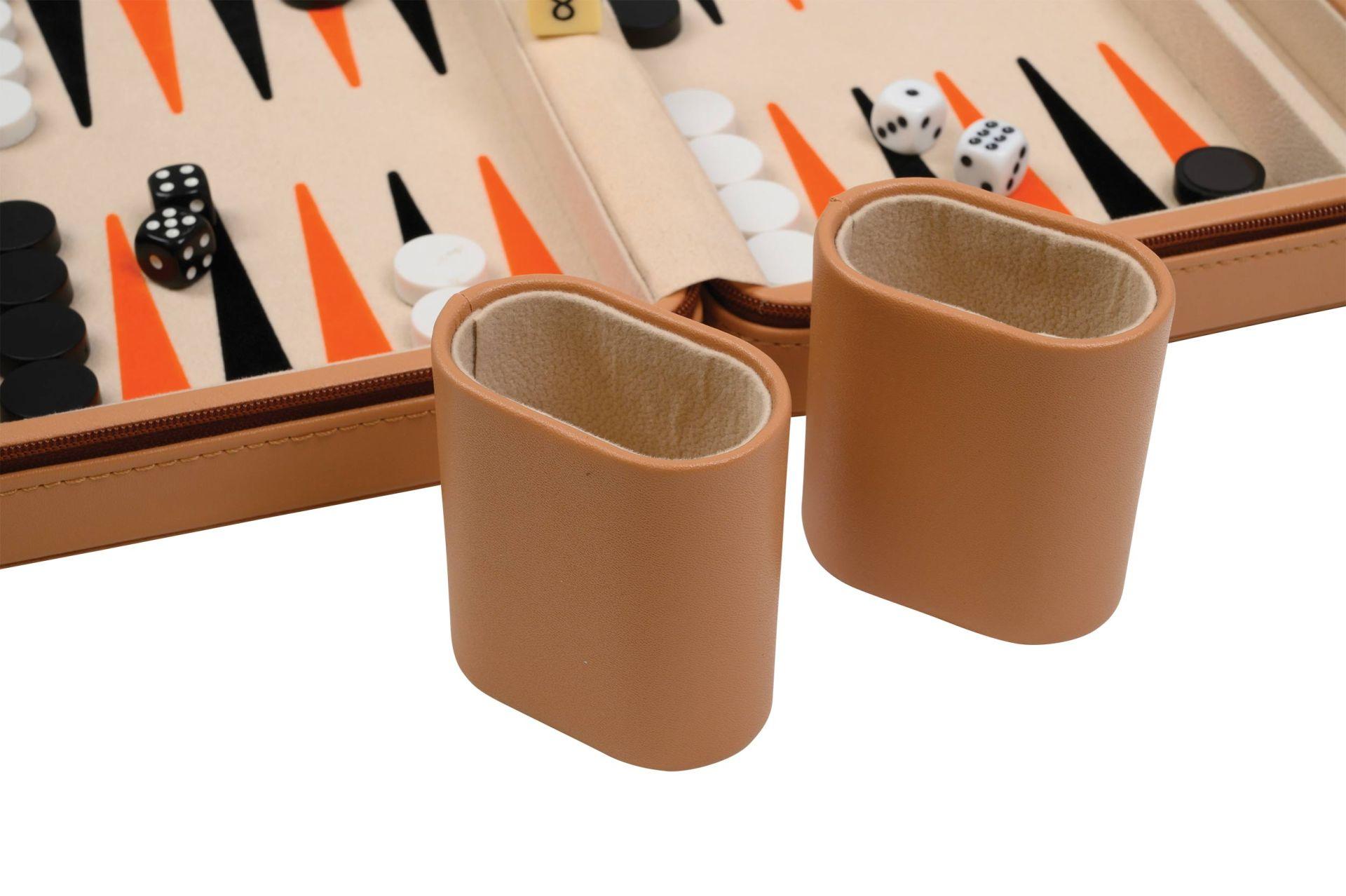 Produktbild Philos-Spiele Backgammon Leros, Reise, Kunstleder, magnetisch, mit Tragegriff 5 von 10