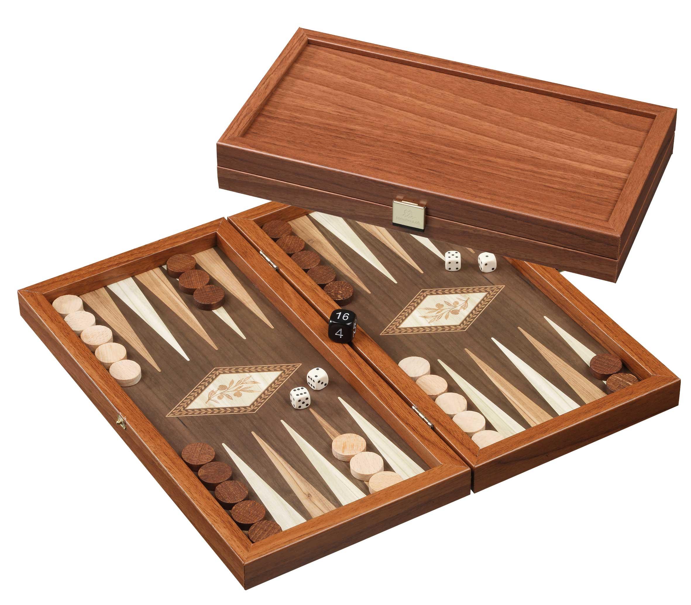 Philos-Spiele Kythira, klein, Backgammon 1806