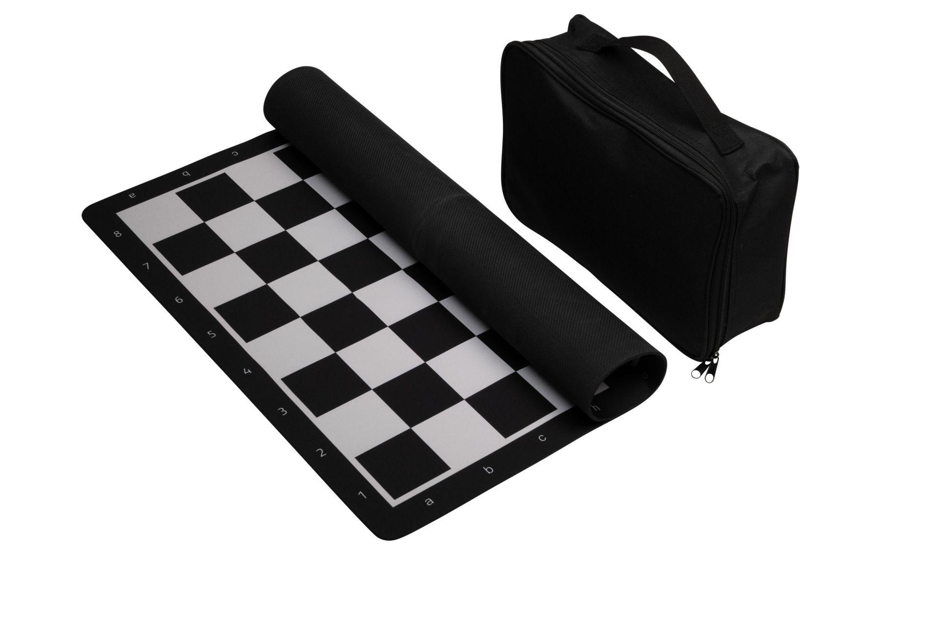 Produktbild Philos-Spiele Schachset, rollbar, Feld 55 mm, mit Kunstofffiguren und Tragetasche 10 von 10