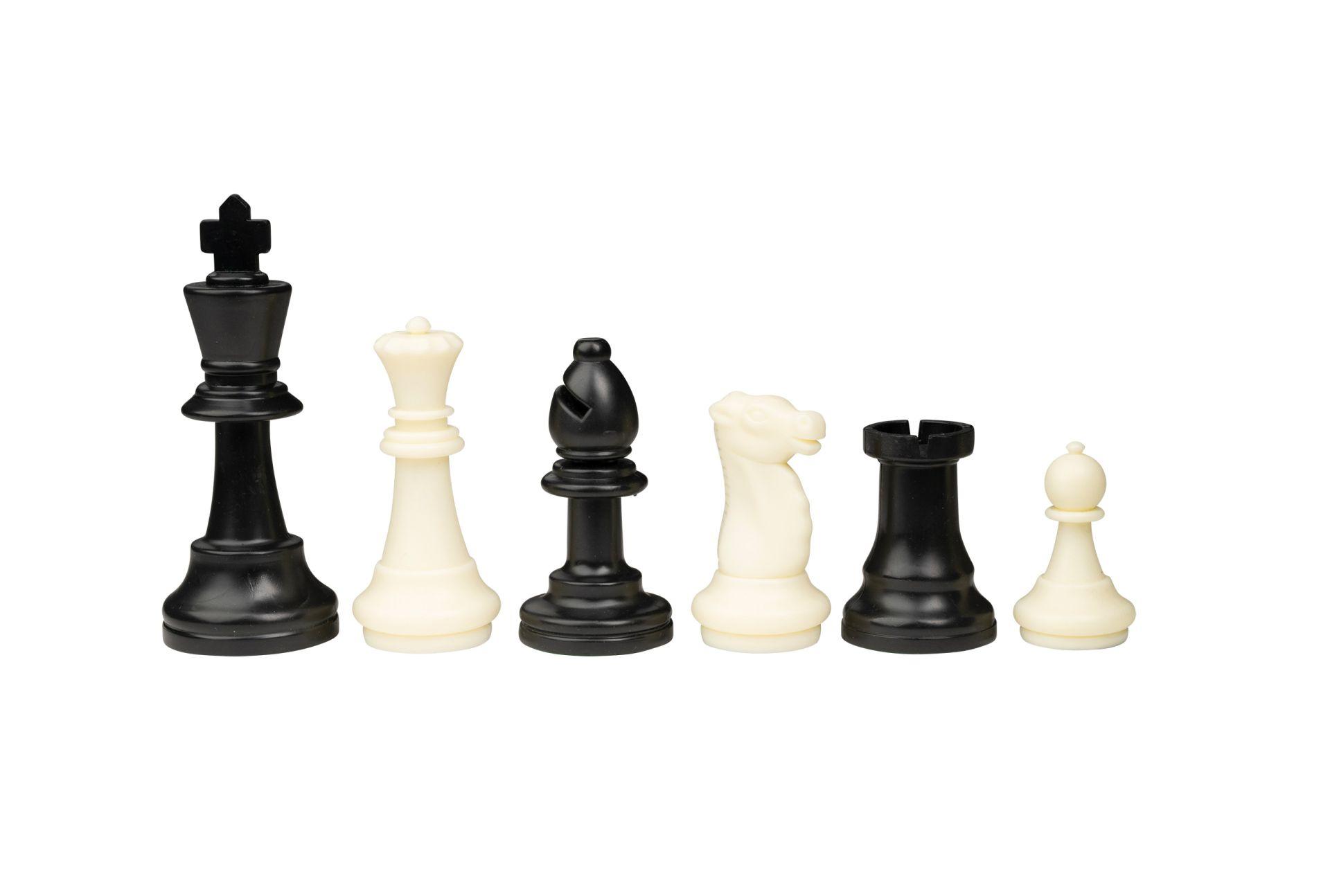 Produktbild Philos-Spiele Schachset, rollbar, Feld 55 mm, mit Kunstofffiguren und Tragetasche 2 von 10