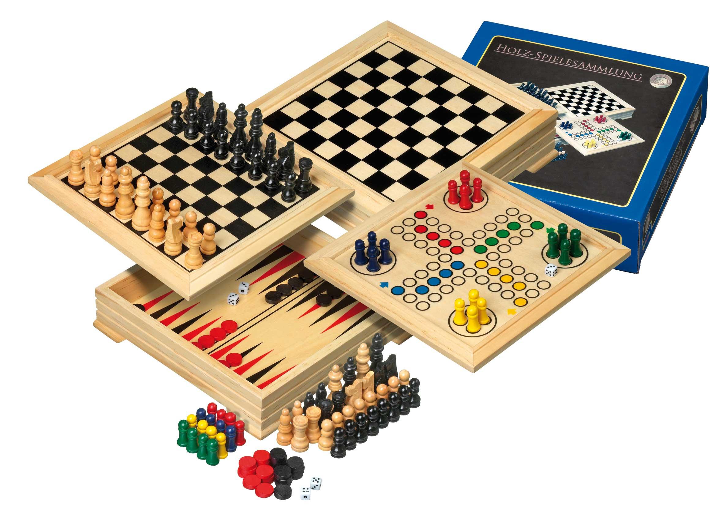 Philos-Spiele Holz-Spielesammlung, Reise 3104