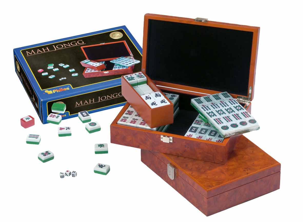 Philos-Spiele Mah Jongg, Designbox, mit arab. Zeichen 3166