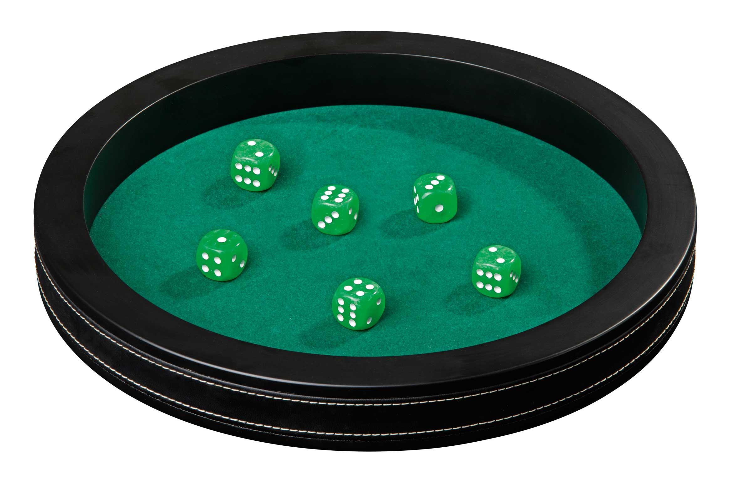 Philos-Spiele Würfelbrett, groß, Kunstleder 3203