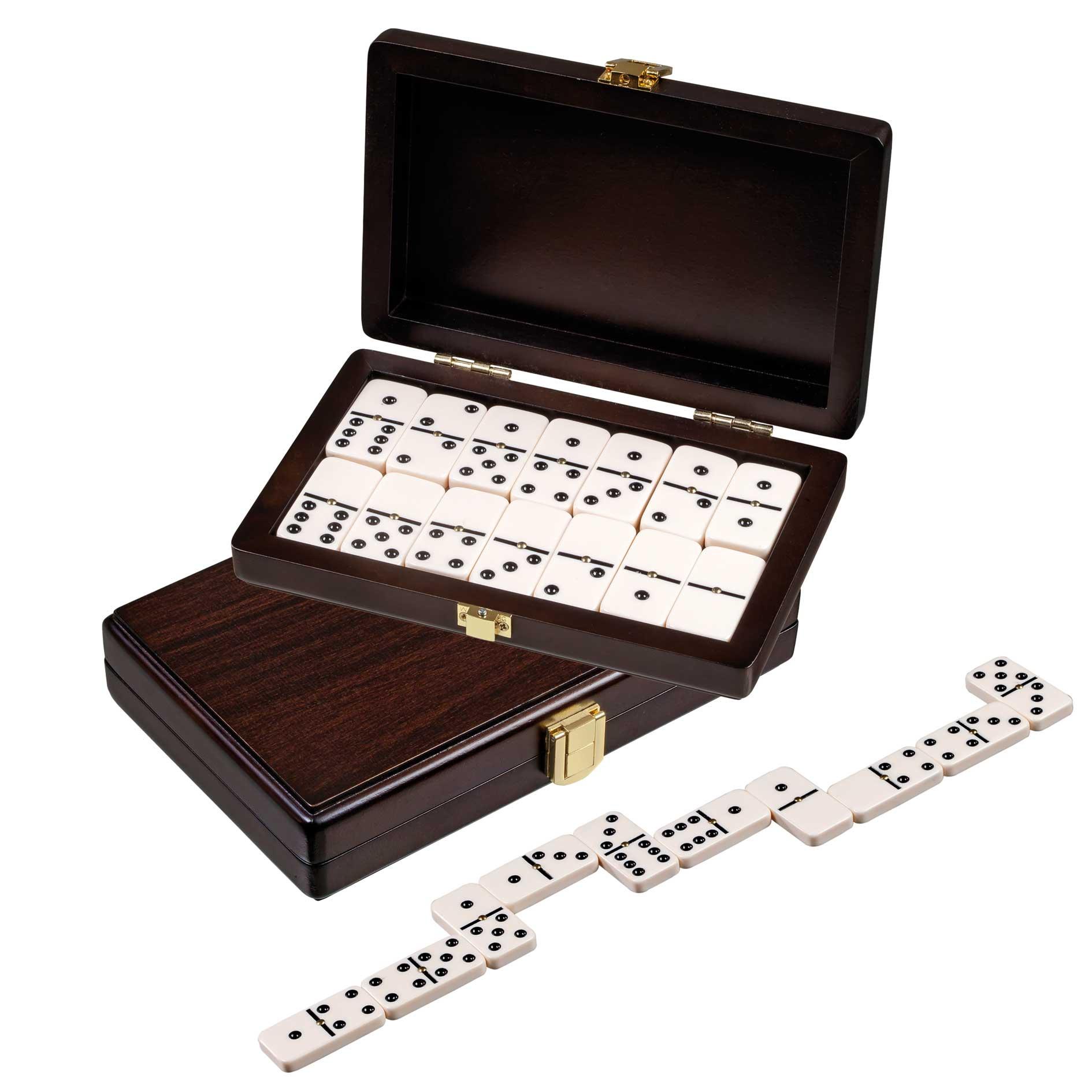 Philos-Spiele Domino, Doppel 6, Walnussoptik 3626