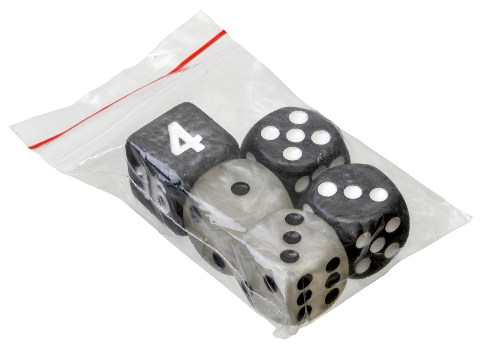 Produktbild Philos-Spiele Spielsteine, Backgammon, medium, 28 x 8 mm, Kunststoff, schwarz weiß, inkl. Würfel 2 von 8