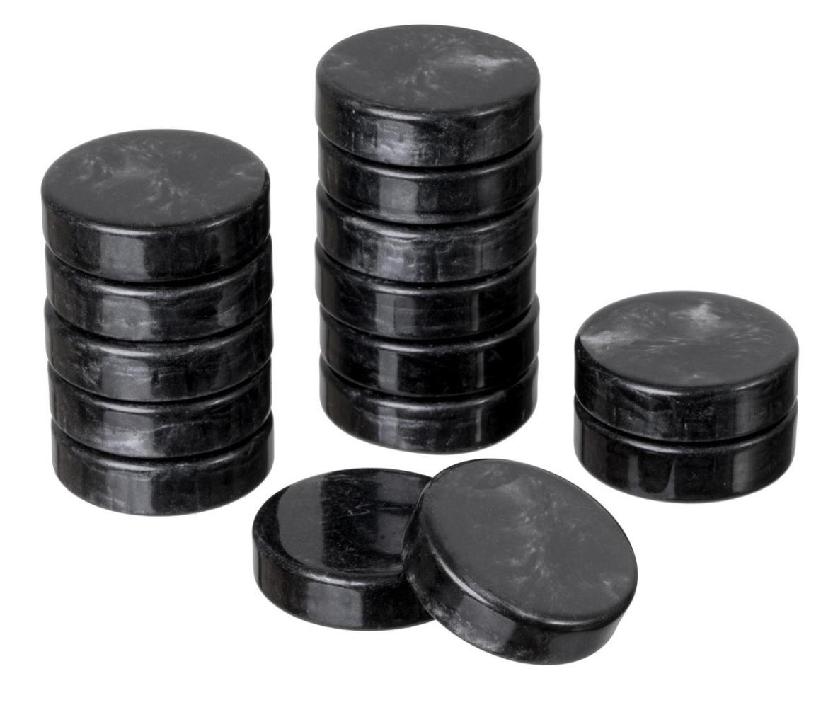 Produktbild Philos-Spiele Spielsteine, Backgammon, groß, 34 x 10 mm, Kunststoff, schwarz weiß, inkl. Würfel 3 von 8