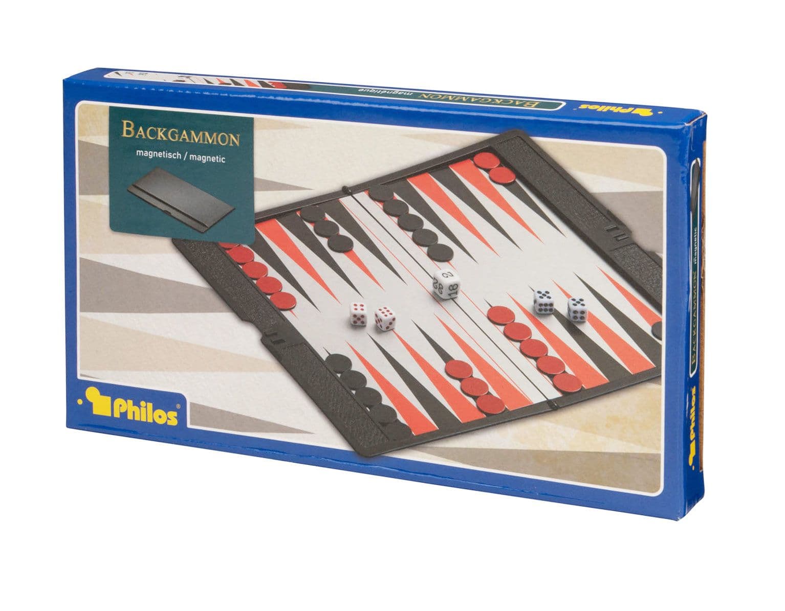 Produktbild Philos-Spiele Backgammon, Kunststoff, Reisespiel, magnetisch 3 von 5