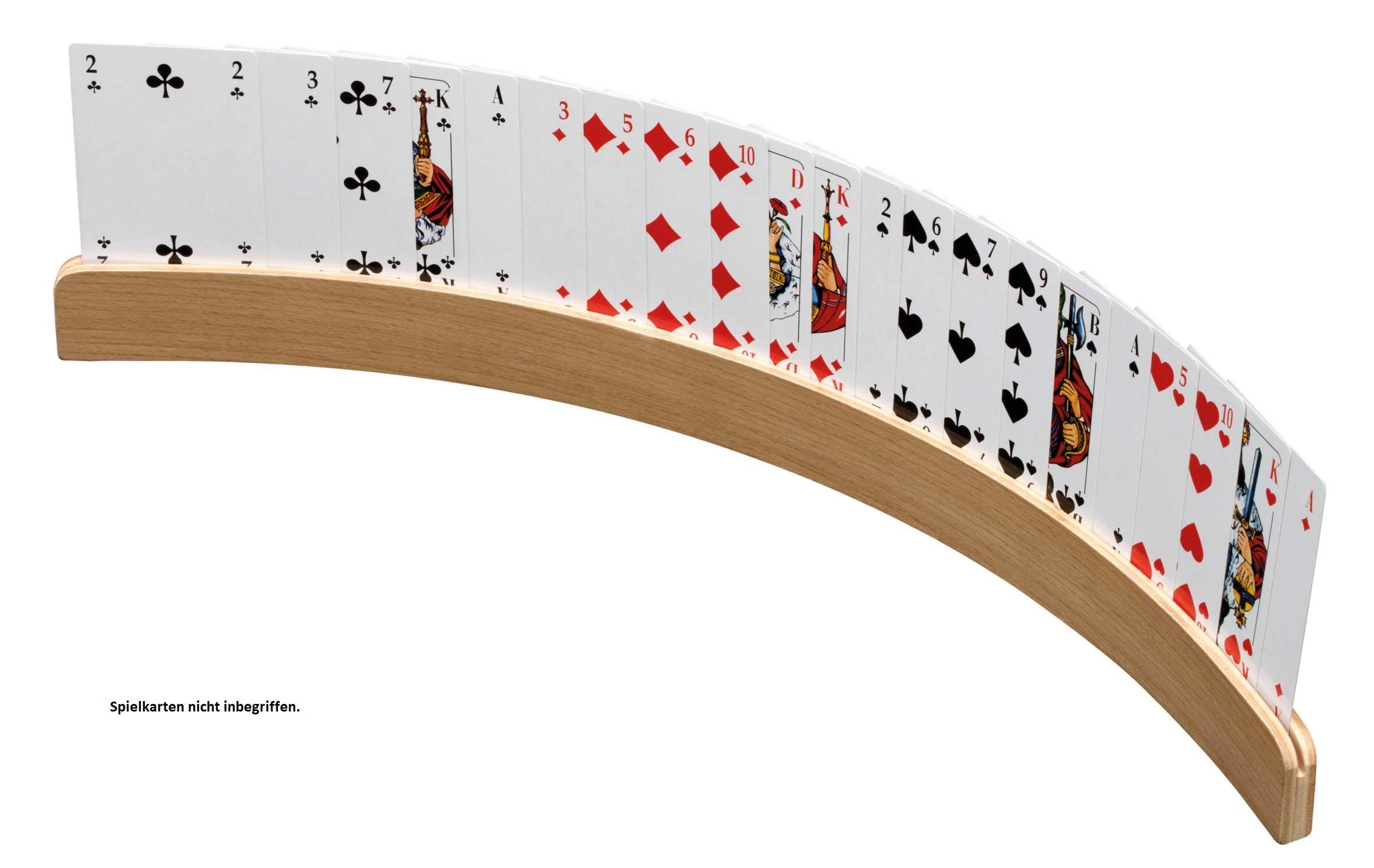 Philos-Spiele Spielkartenhalter aus Holz, 50cm ohne Spielkarten 6695