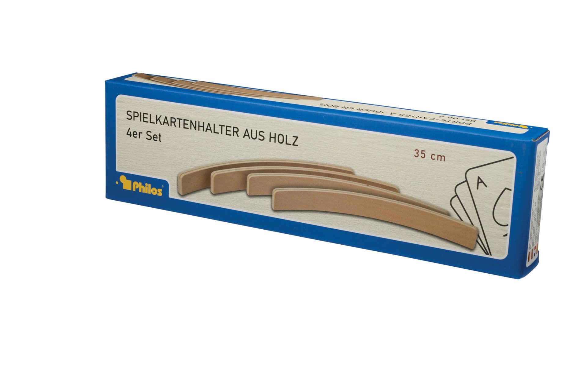 Produktbild Philos-Spiele Spielkartenhalter aus Holz, 4er Set, ohne Spielkarten, 35 cm 3 von 5