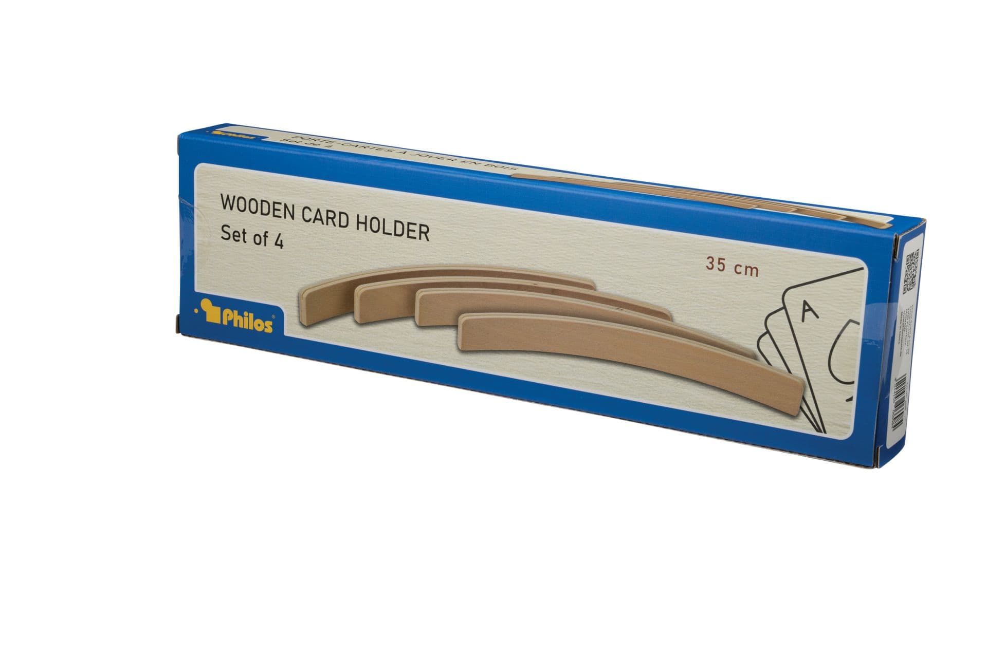 Produktbild Philos-Spiele Spielkartenhalter aus Holz, 4er Set, ohne Spielkarten, 35 cm 2 von 5