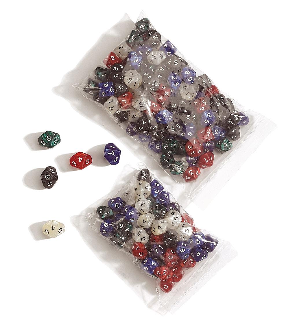 Philos-Spiele 10-seitig, pearl, 50er Beutel 7740
