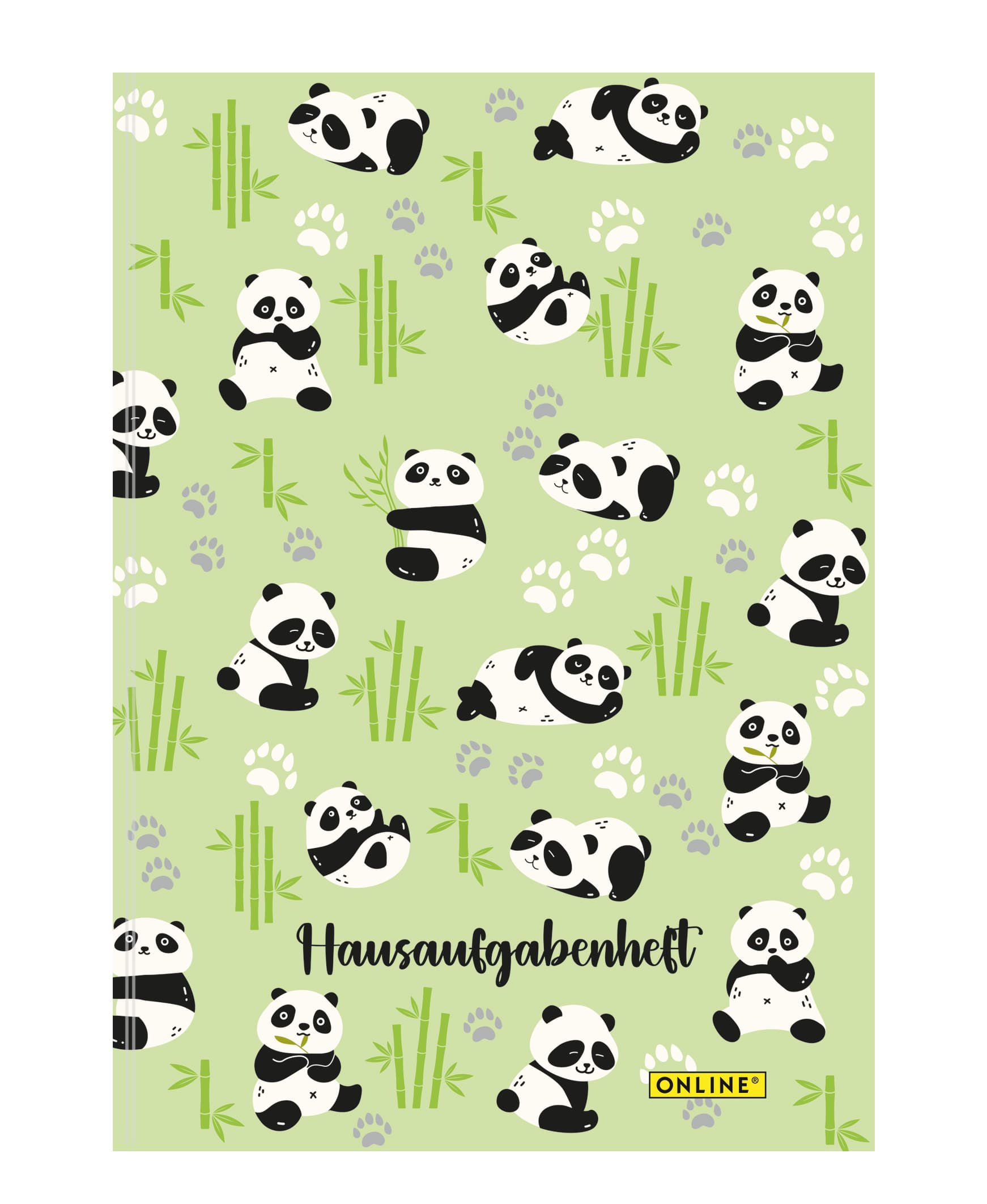 ONLINE Hausaufgabenheft A5 Panda