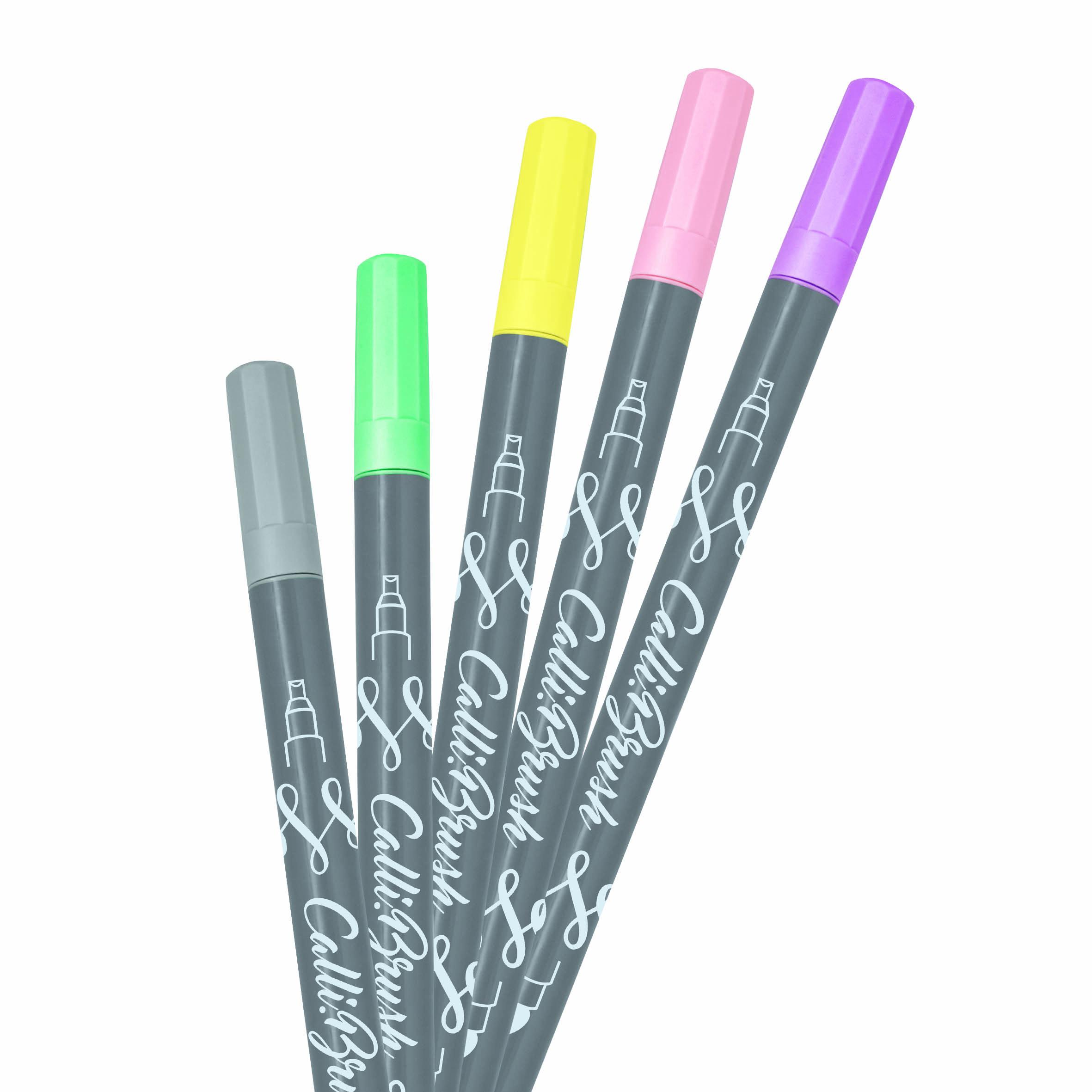 Produktbild ONLINE Calligraphy Brush Pen-Set Pastell 2 von 2