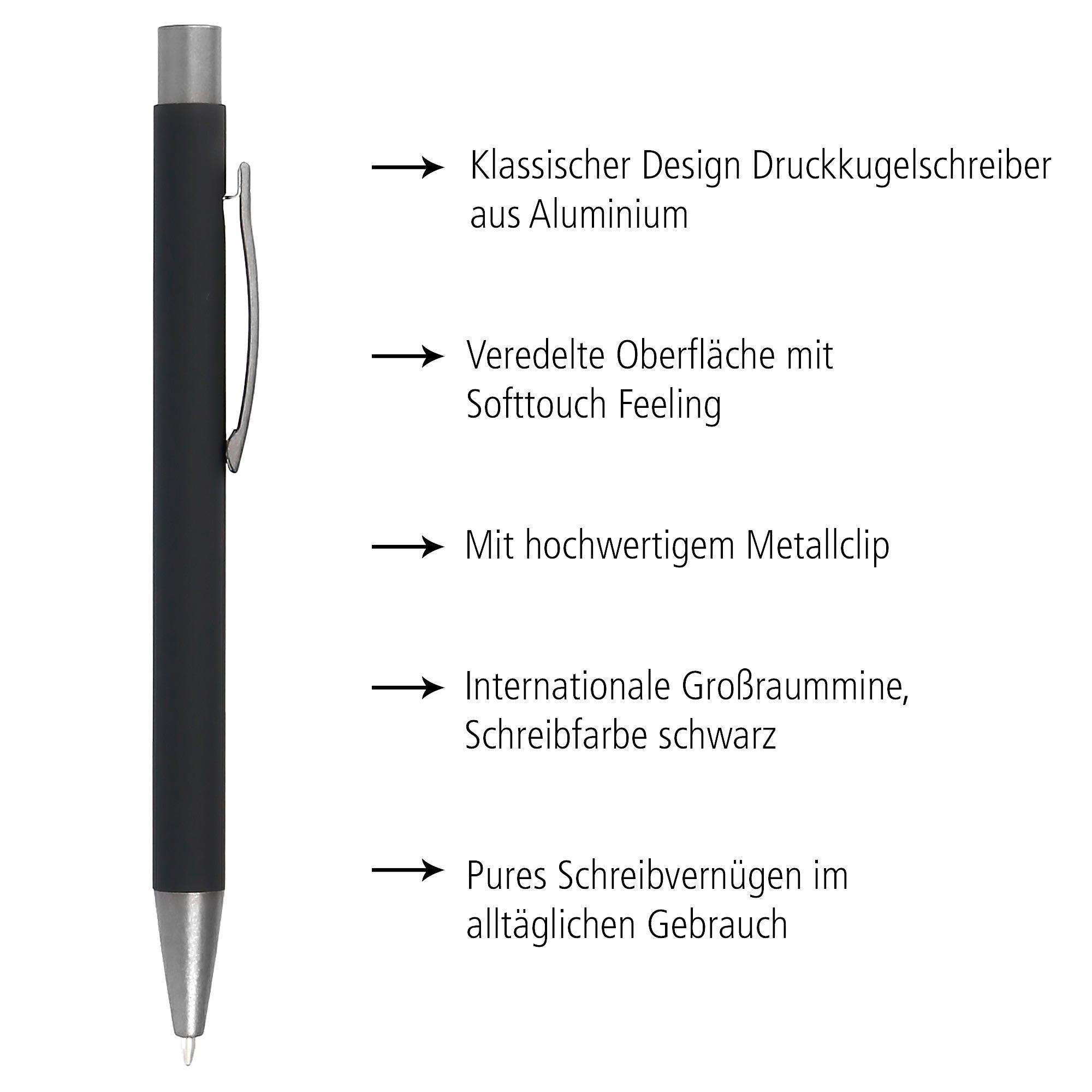 Produktbild ONLINE Kugelschreiber Soft Metal Pure Black Feder M 3 von 4