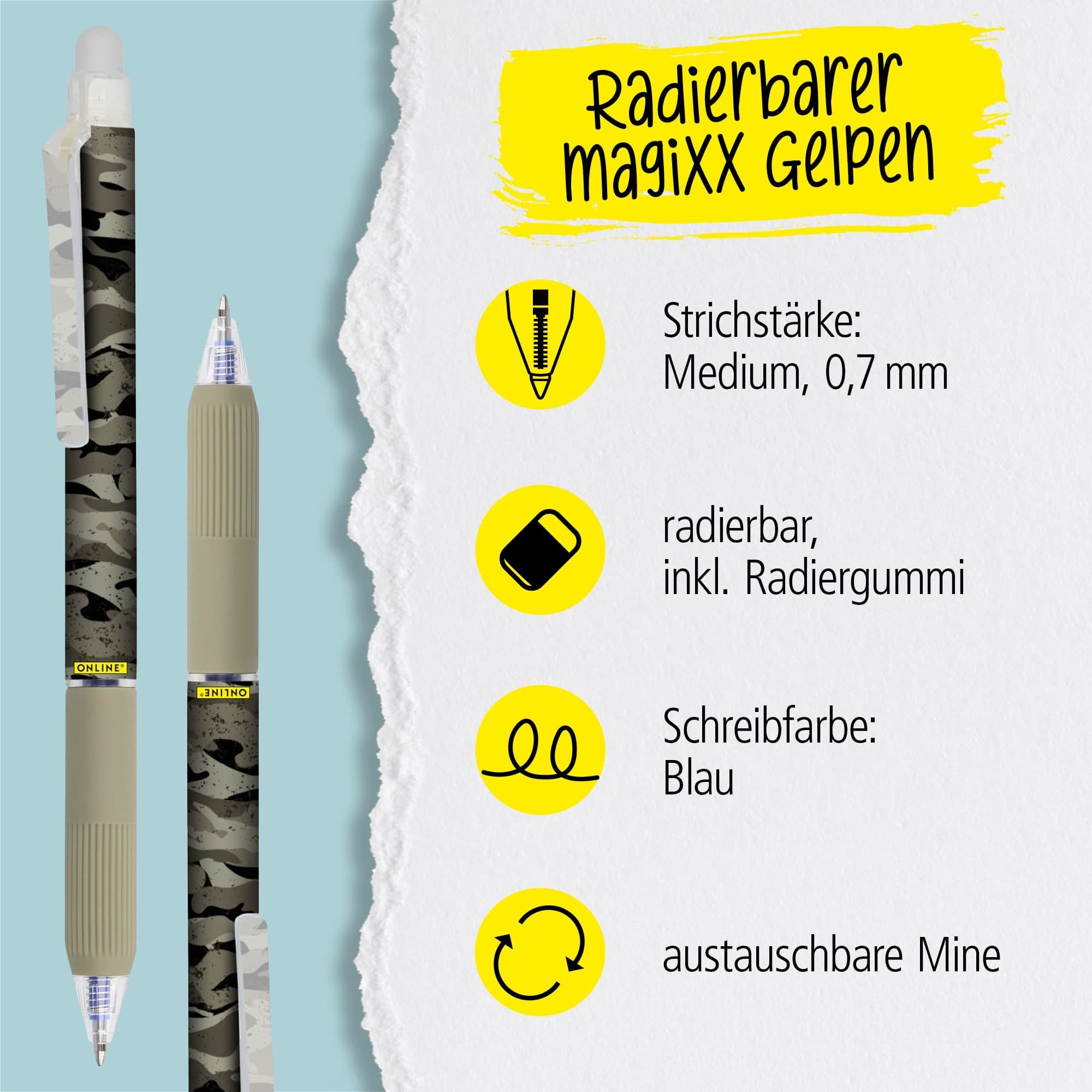 Produktbild ONLINE Gelschreiber MAGIXX DESIGN,CAMOUFLAGE           3 von 4