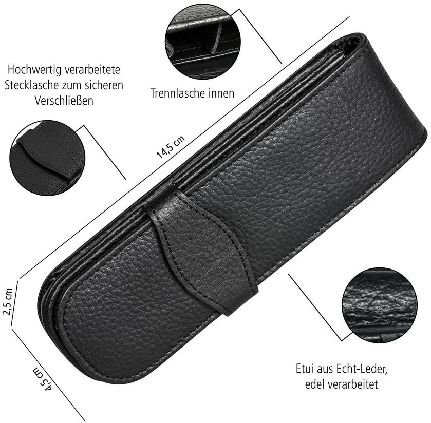 Produktbild ONLINE Lederetui classic black für 2 Stifte 2 von 2