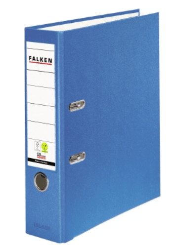 FALKEN Ordner PP A4 8cm aqua