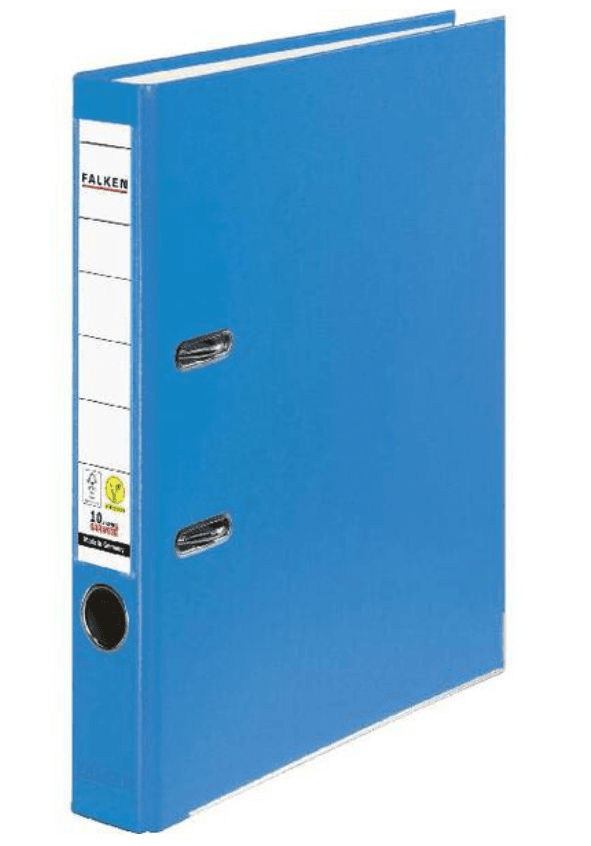 FALKEN Ordner PP A4 5cm aqua
