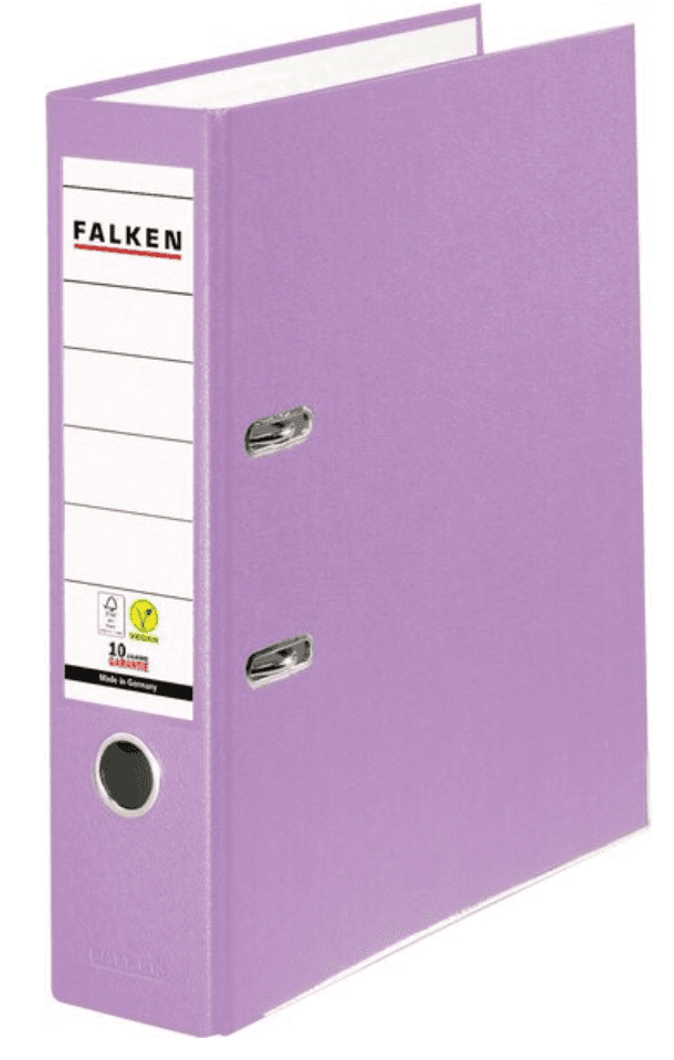 FALKEN Ordner PP A4 8cm flieder