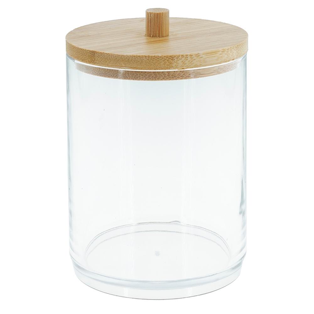 Wattestäbchen Organizer mit Bambus