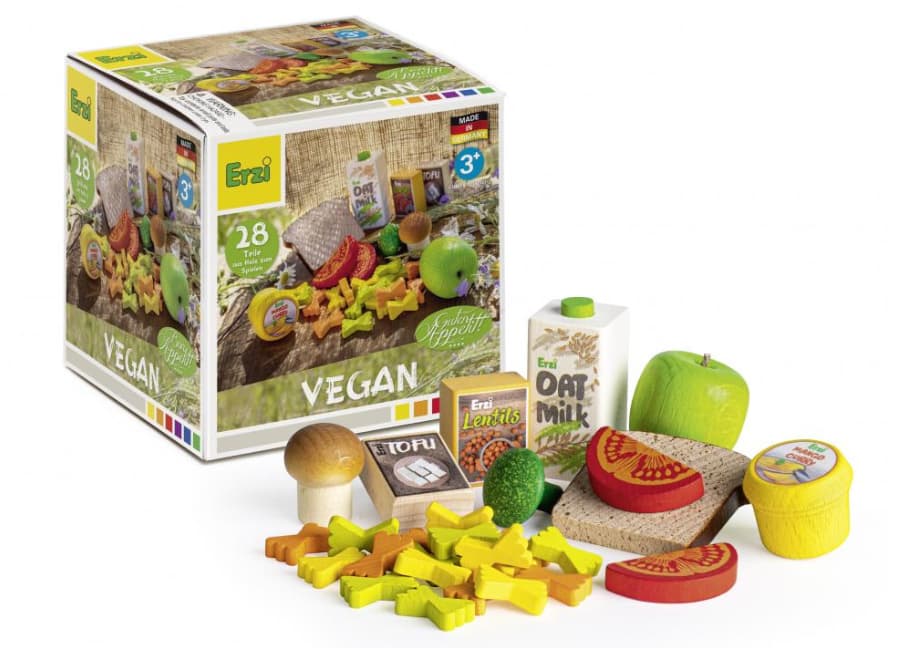 Erzi - Sortierung Vegan Kinder-Kaufladen und Spielküchen Zubehör