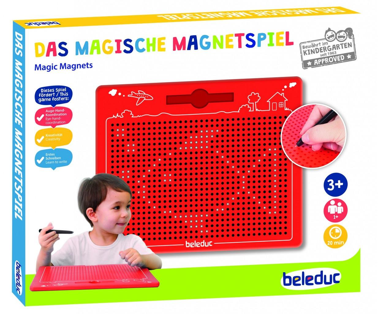 Beleduc magnetische Zeichentafel, rot, groß 21042