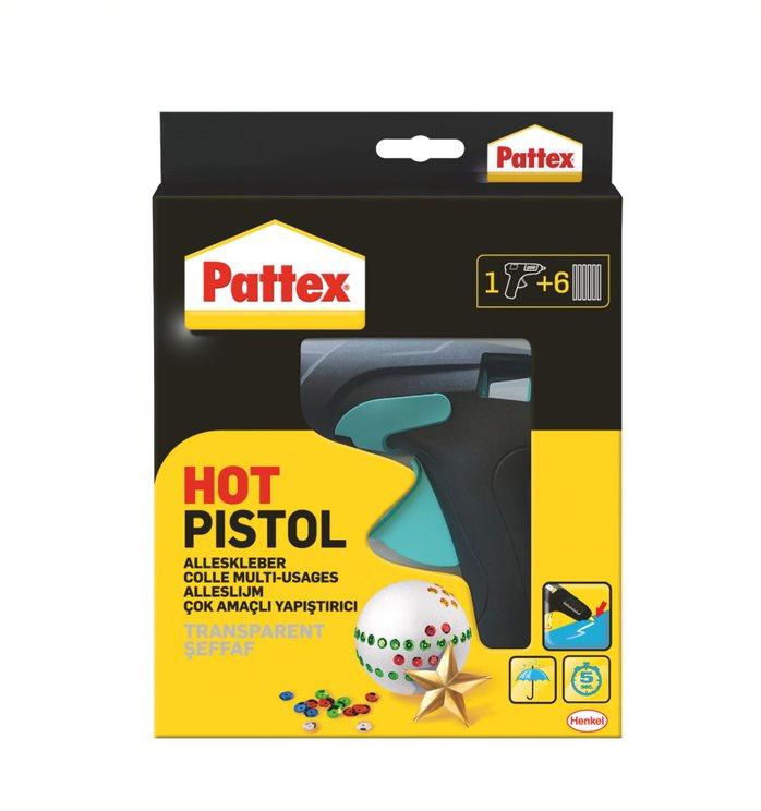Pattex Hot Pistol Heißklebepistole Starter Set 1x Klebepistole + 6x Klebesticks