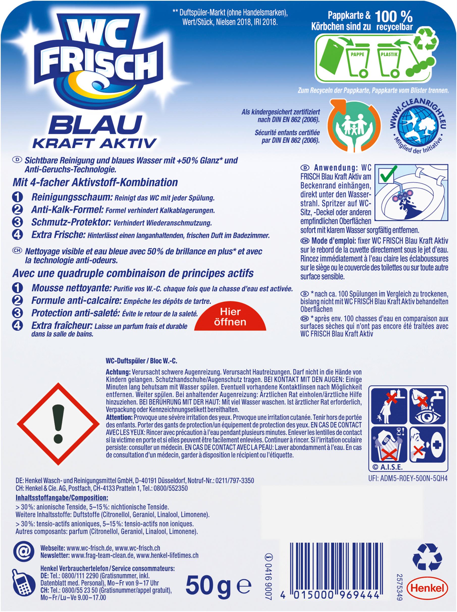 Produktbild WC FRISCH Kraft-Aktiv Blütenfrische 2 von 5