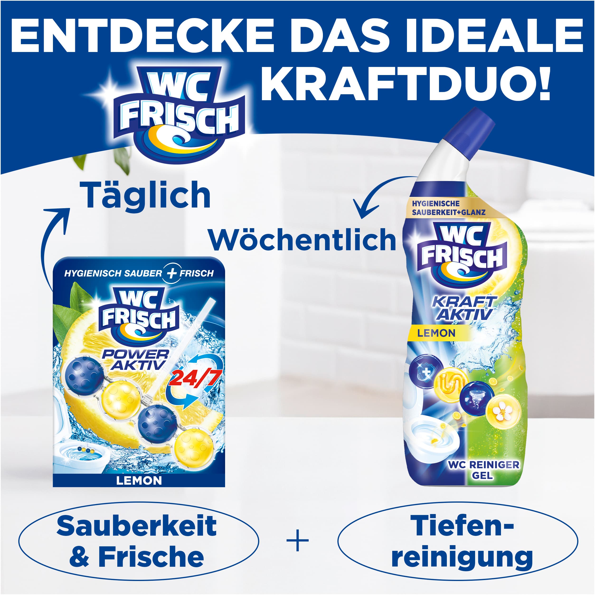 Produktbild WC FRISCH Kraft-Aktiv Lemon 3 von 13