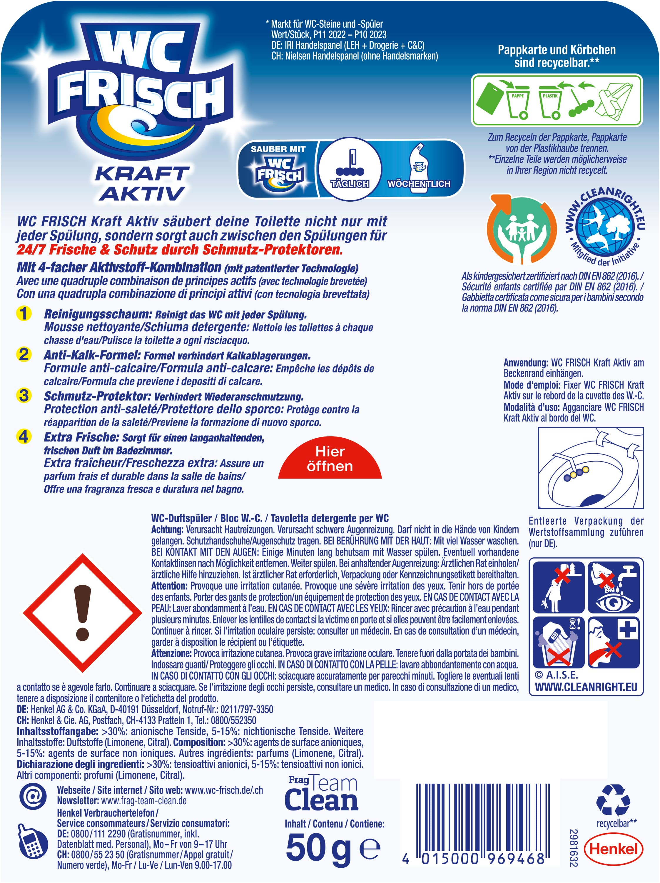 Produktbild WC FRISCH Kraft-Aktiv Lemon 2 von 13