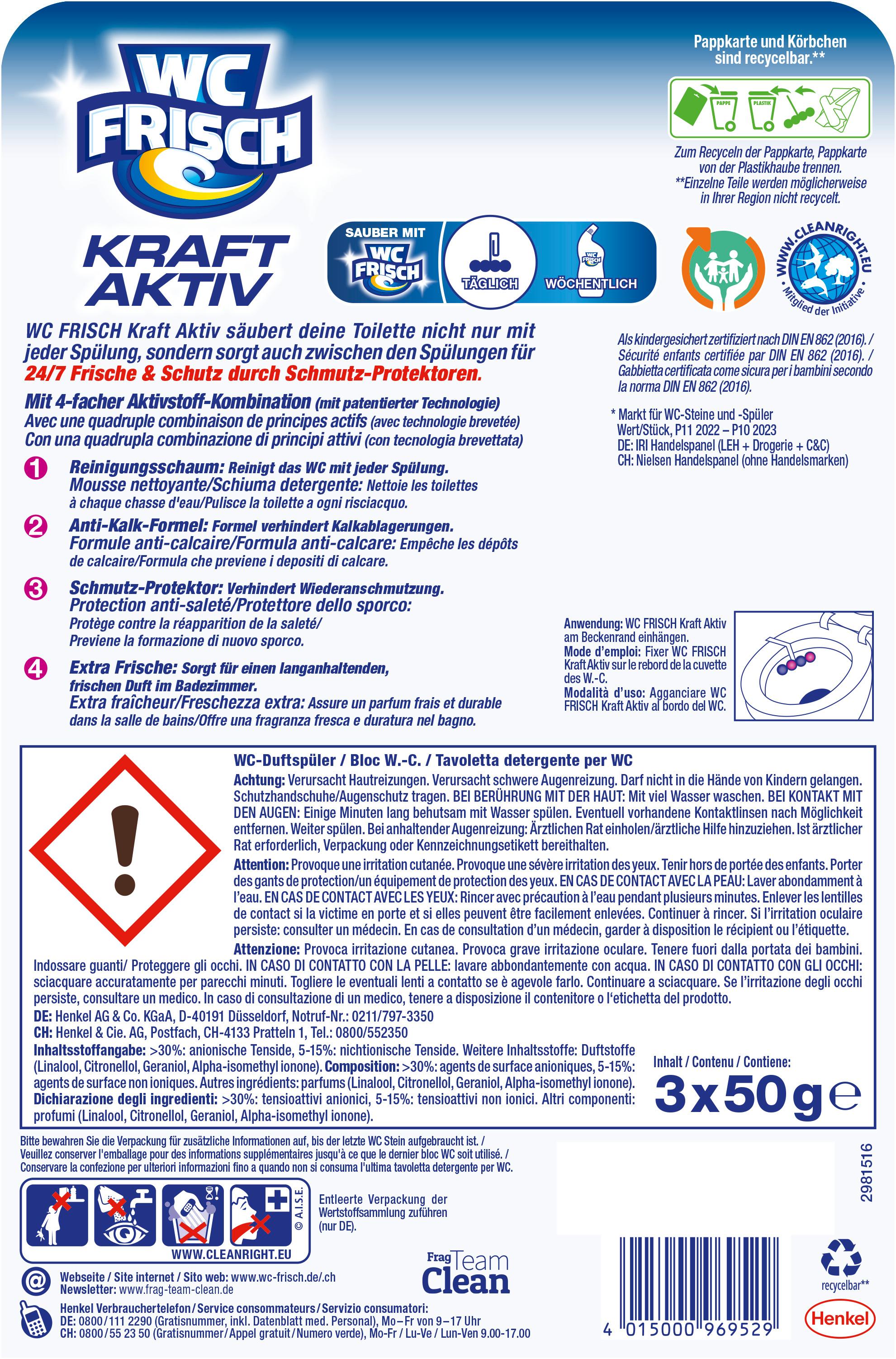 Produktbild WC FRISCH Kraft-Aktiv Blütenfrische 2 von 12