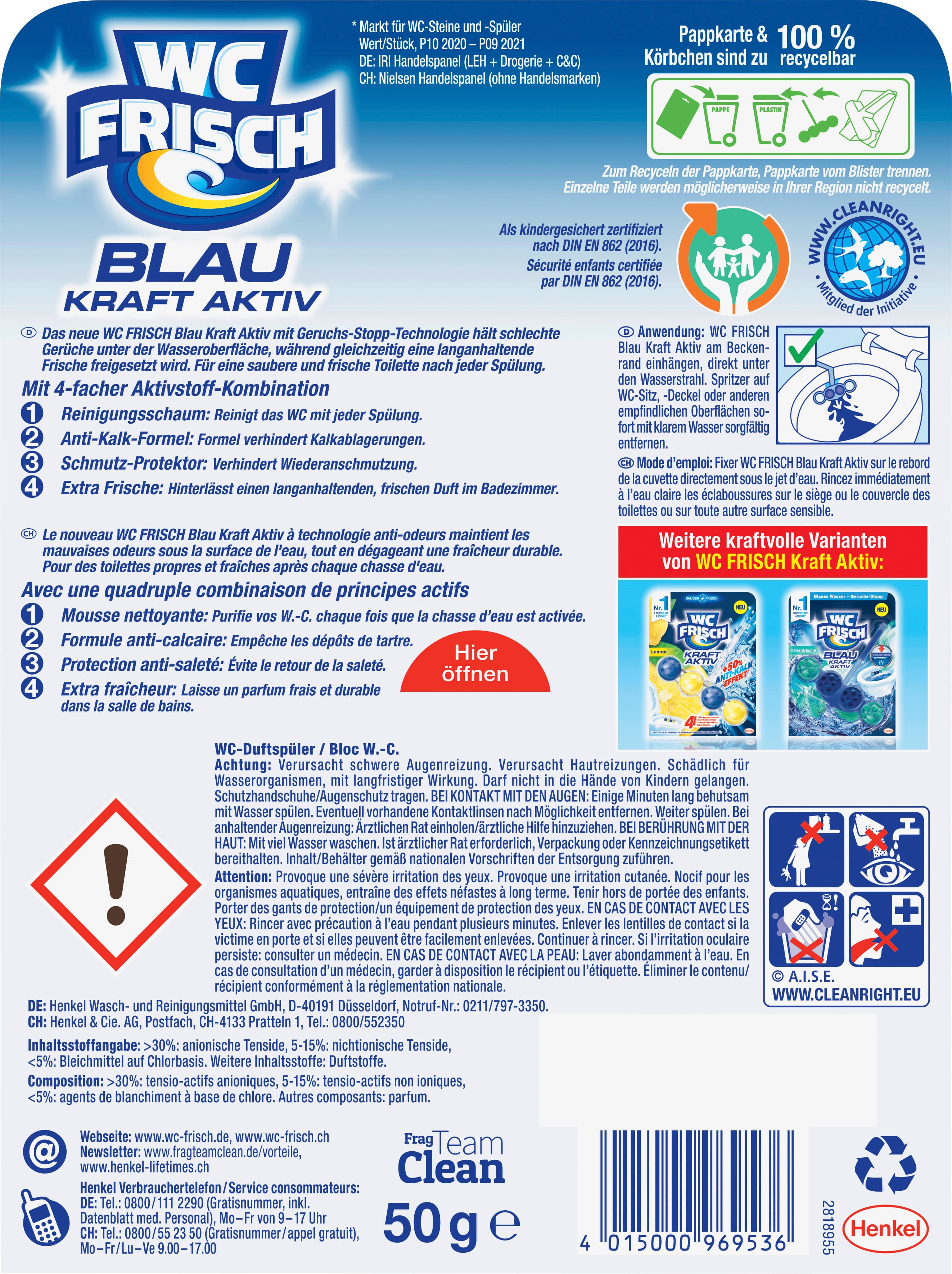 Produktbild WC FRISCH Kraft-Aktiv Chlor 2 von 6